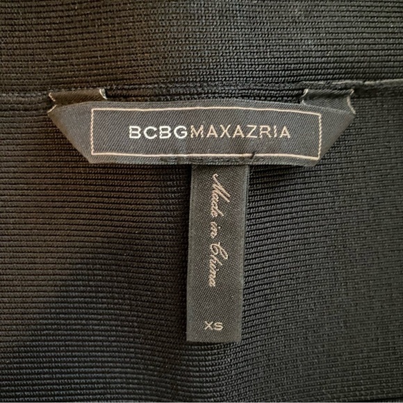 BCBGMAXAZRIA Josie Metallic Print Bandage Skirt XS Y2K - Picture 6 of 8